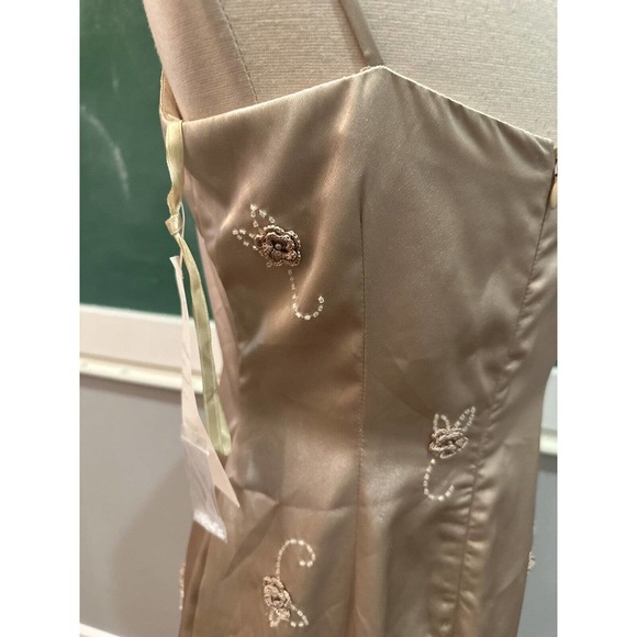 Vintage Sue Wong Nocturne Dress sz 8 NWT STUNNING Champagne crochet - Picture 5 of 10